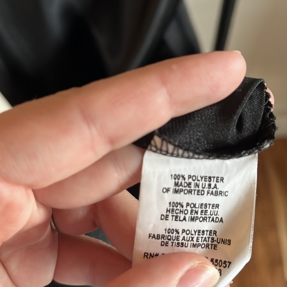 bebe Black Satin Cowl Neck Slip Dress Size Medium - Picture 7 of 7